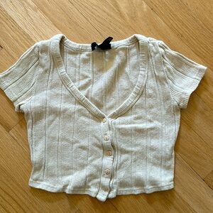 Cropped Beige Top